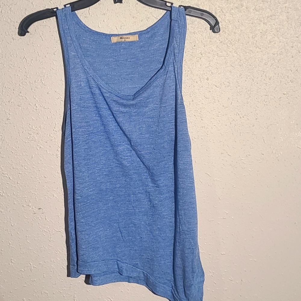 Miusey asymmetrical hem tank